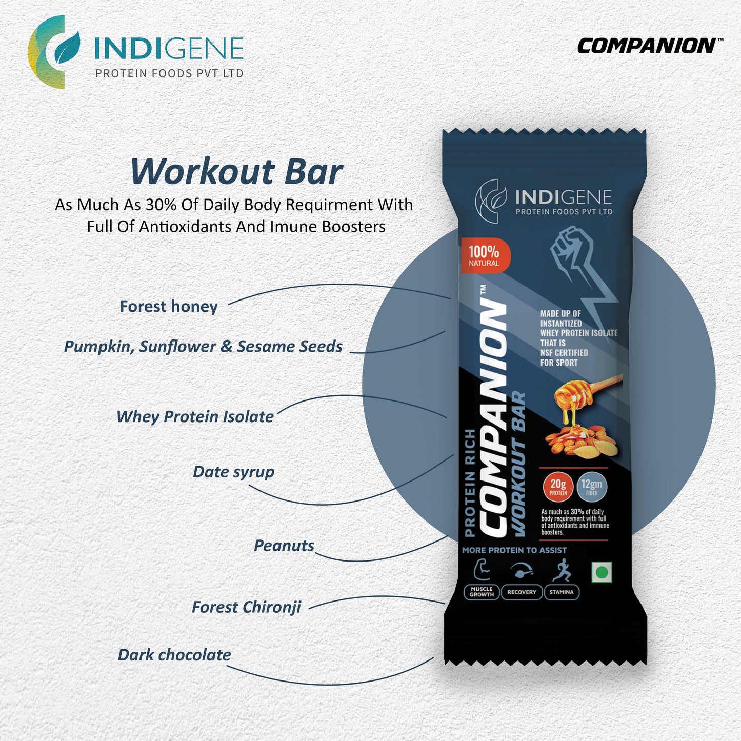 Workout Bar (Pack of 10 bars)